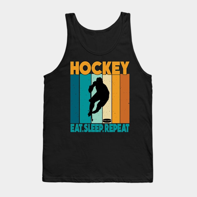 Eat Sleep Ice Hockey Repeat Tank Top by rhazi mode plagget